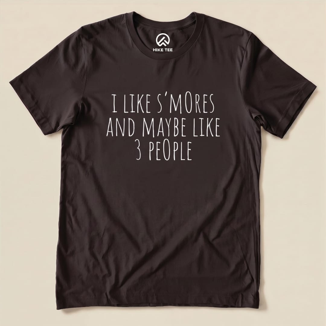 I like S'mores Shirt Hike Tee T-Shirt Brown / S