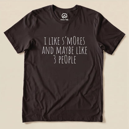 I like S'mores Shirt Hike Tee T-Shirt Brown / S