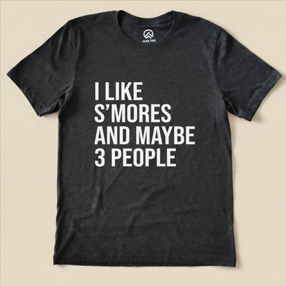 I Like S'mores Shirt Hike Tee T-Shirt Dark Grey Heather / S