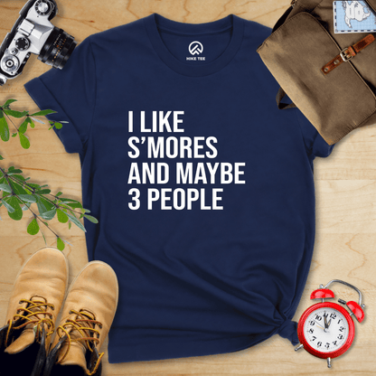 Hike Tee T-Shirt Navy / S I Like S'mores Shirt