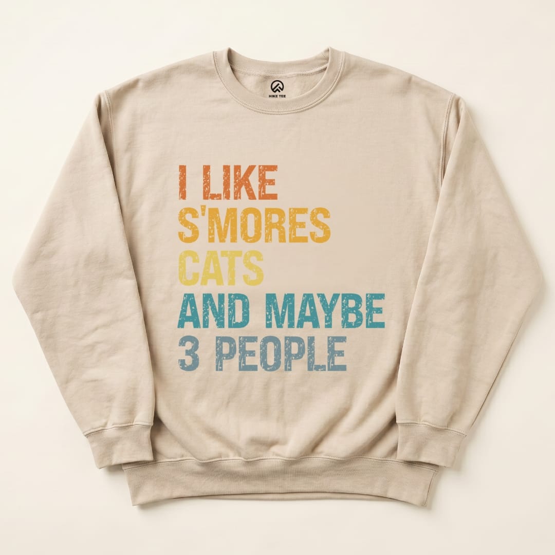 I like S'mores Sweatshirt Hike Tee Sweatshirt Sand / S