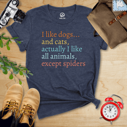 Hike Tee T-Shirt Heather Navy / S I Like Shirt