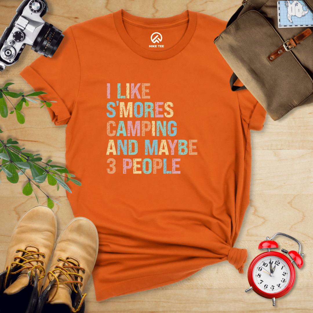 Hike Tee T-Shirt Autumn / S I like Smores Camping Shirt