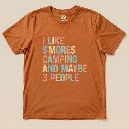 I like Smores Camping Shirt Hike Tee T-Shirt Autumn / S