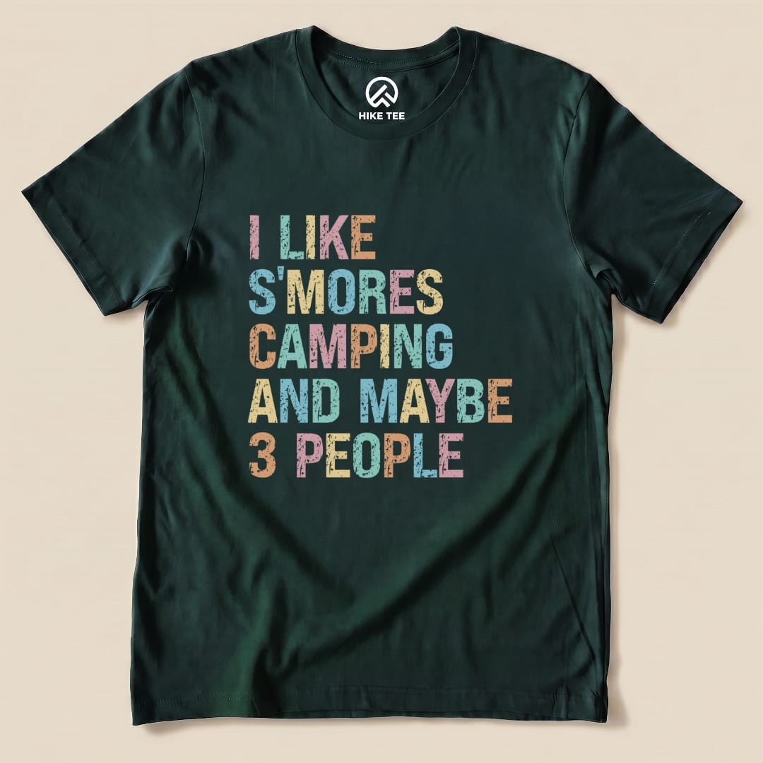 I like Smores Camping Shirt Hike Tee T-Shirt Forest / S