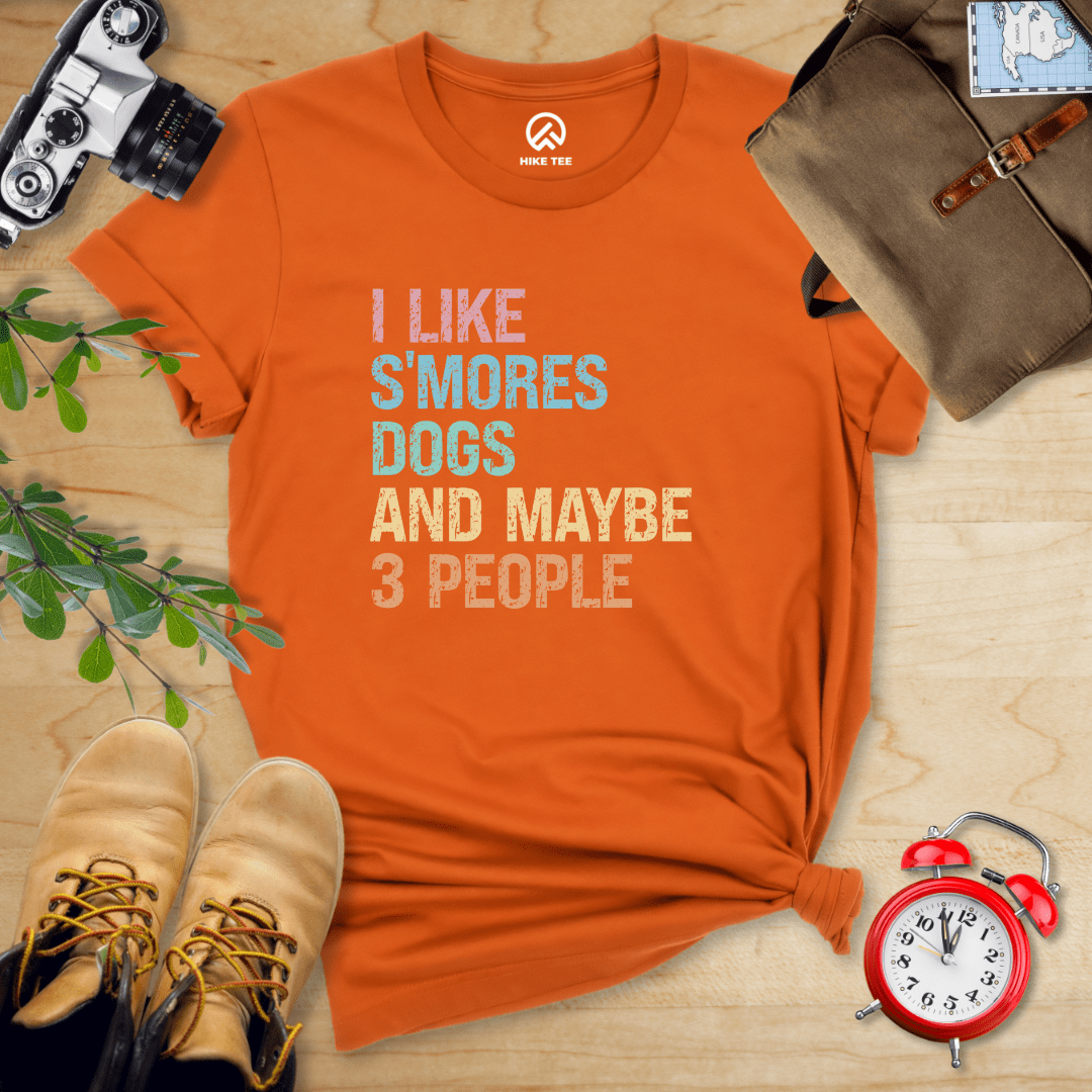 Hike Tee T-Shirt Autumn / S I like Smores Dogs Shirt