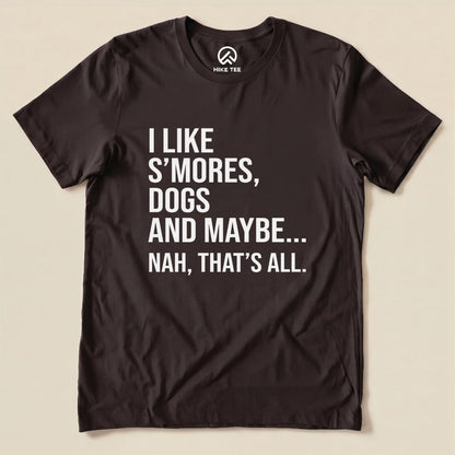 I Like Smores Shirt Hike Tee T-Shirt Brown / S