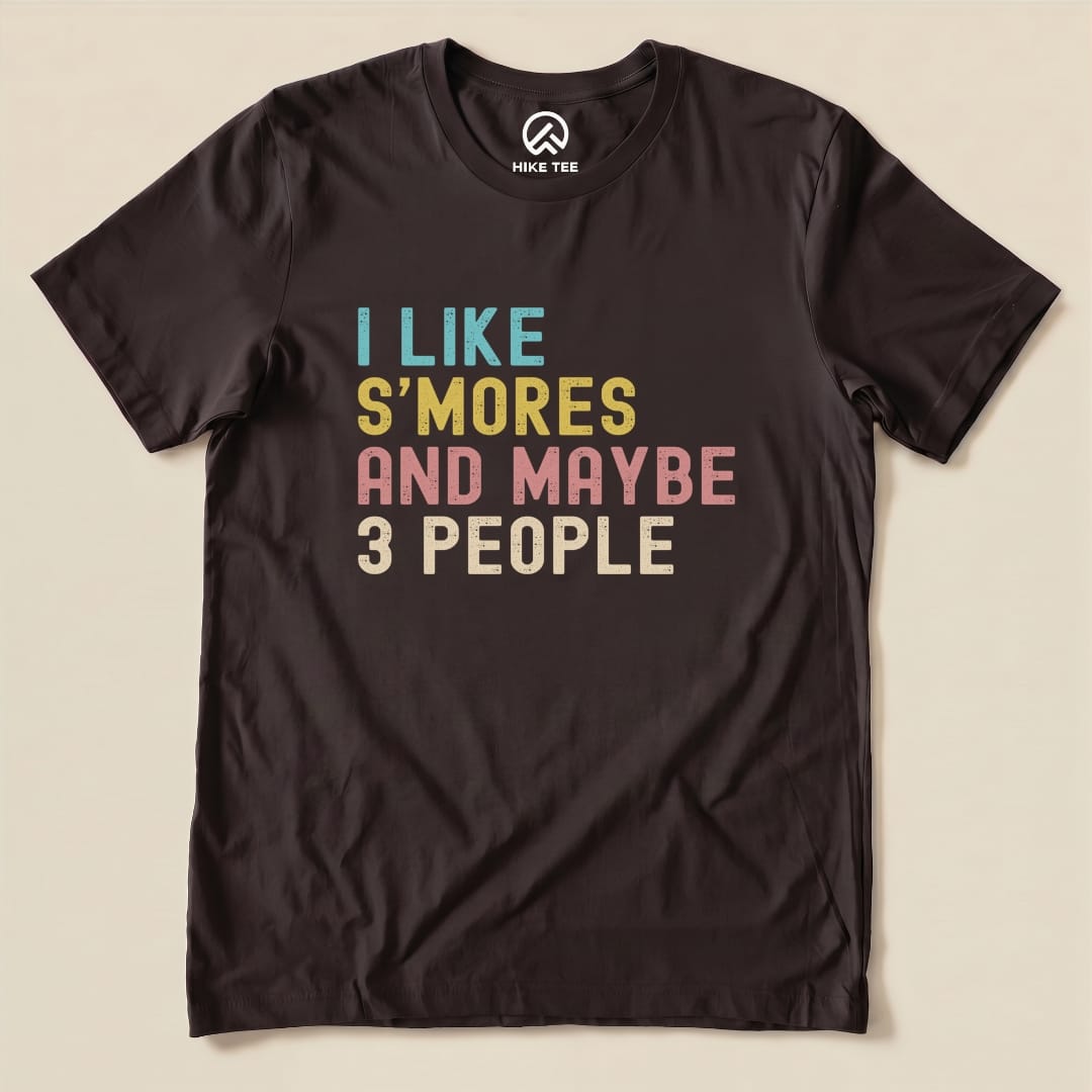 I like Smores Shirt Hike Tee T-Shirt Brown / S