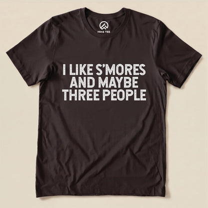 I Like Smores Shirt Hike Tee T-Shirt Brown / S