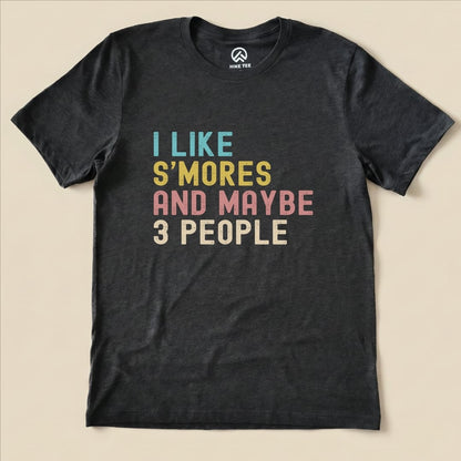 I like Smores Shirt Hike Tee T-Shirt Dark Grey Heather / S
