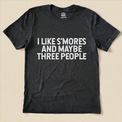 I Like Smores Shirt Hike Tee T-Shirt Dark Grey Heather / S
