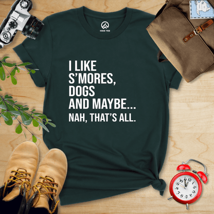 Hike Tee T-Shirt Forest / S I Like Smores Shirt