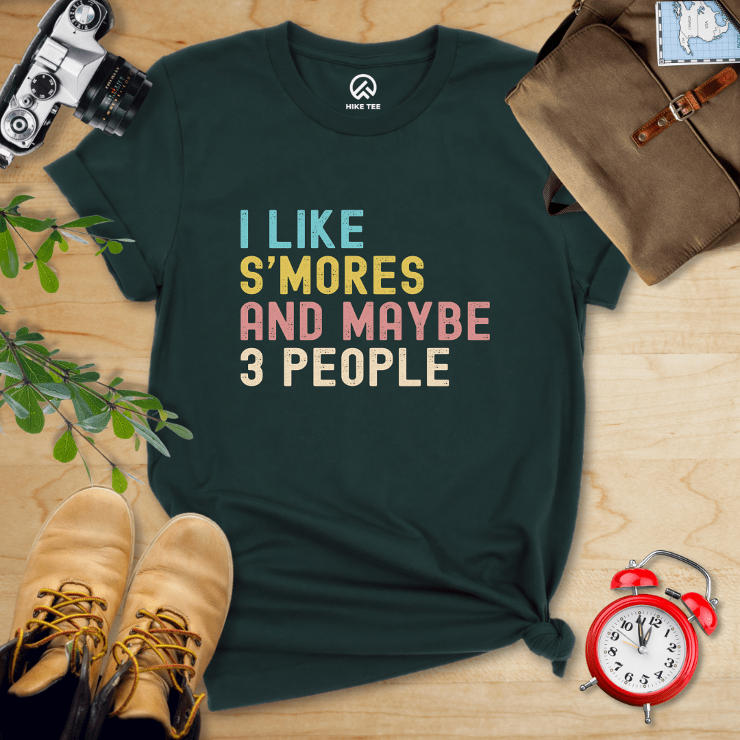 Hike Tee T-Shirt Forest / S I like Smores Shirt