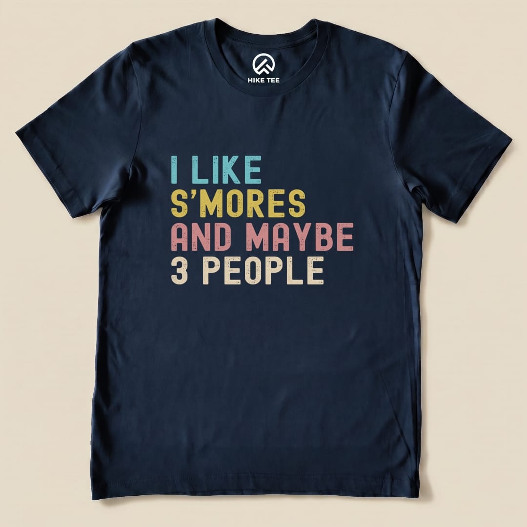 I like Smores Shirt Hike Tee T-Shirt Navy / S