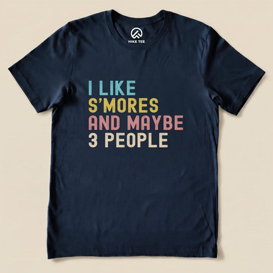 I like Smores Shirt Hike Tee T-Shirt Navy / S