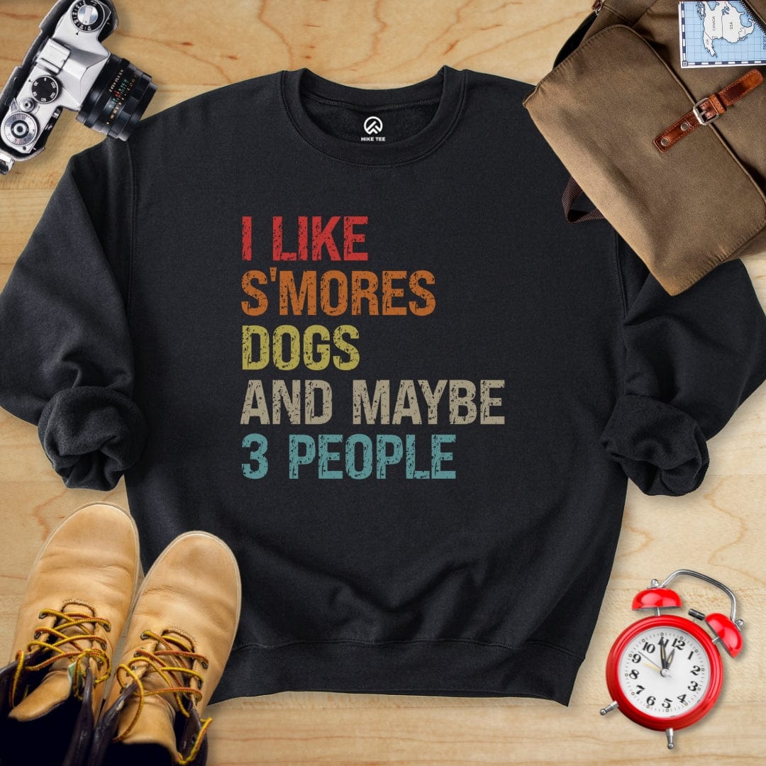 Hike Tee Sweatshirt Black / S I like Smores Sweatshirt