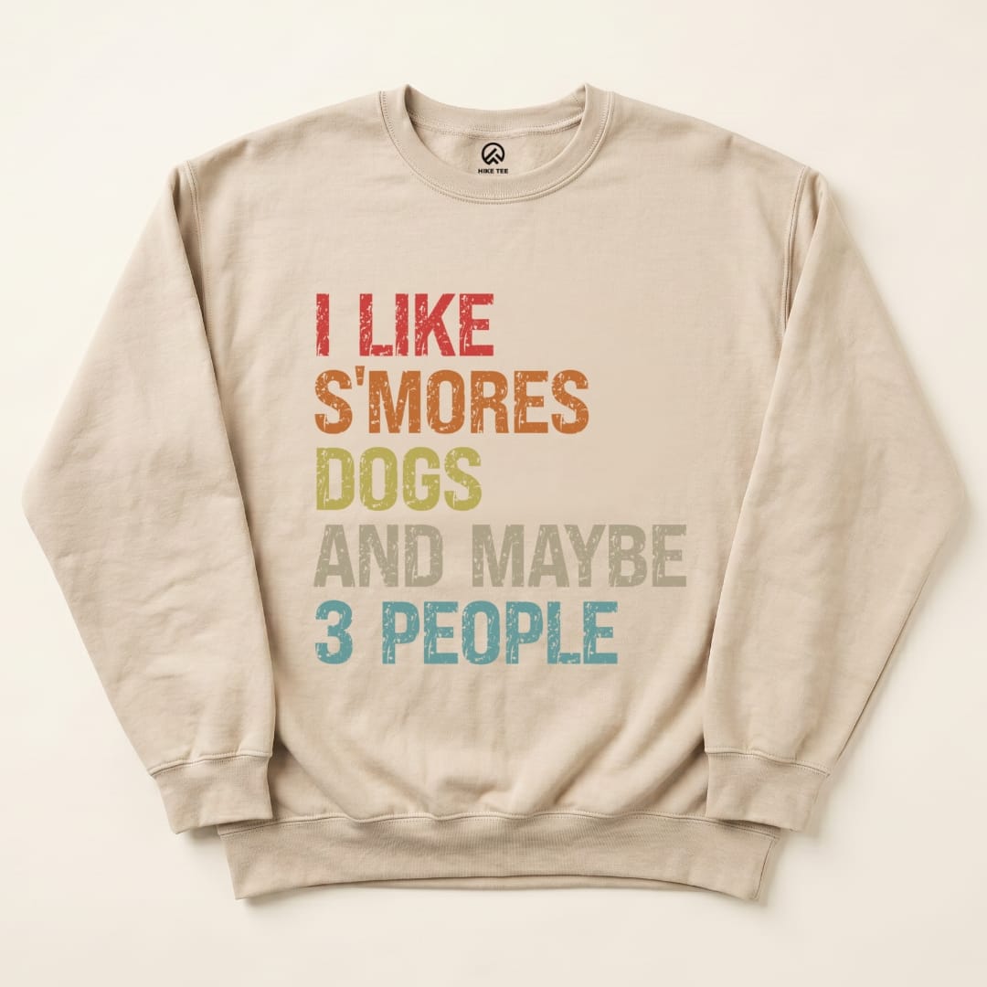 I like Smores Sweatshirt Hike Tee Sweatshirt Sand / S
