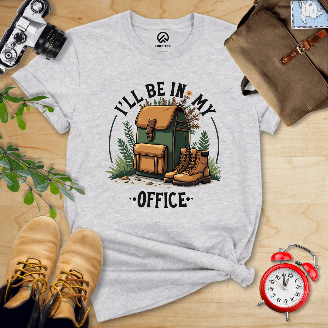 Hike Tee T-Shirt Athletic Heather / S I'll Be In My Office Hiking Shirt