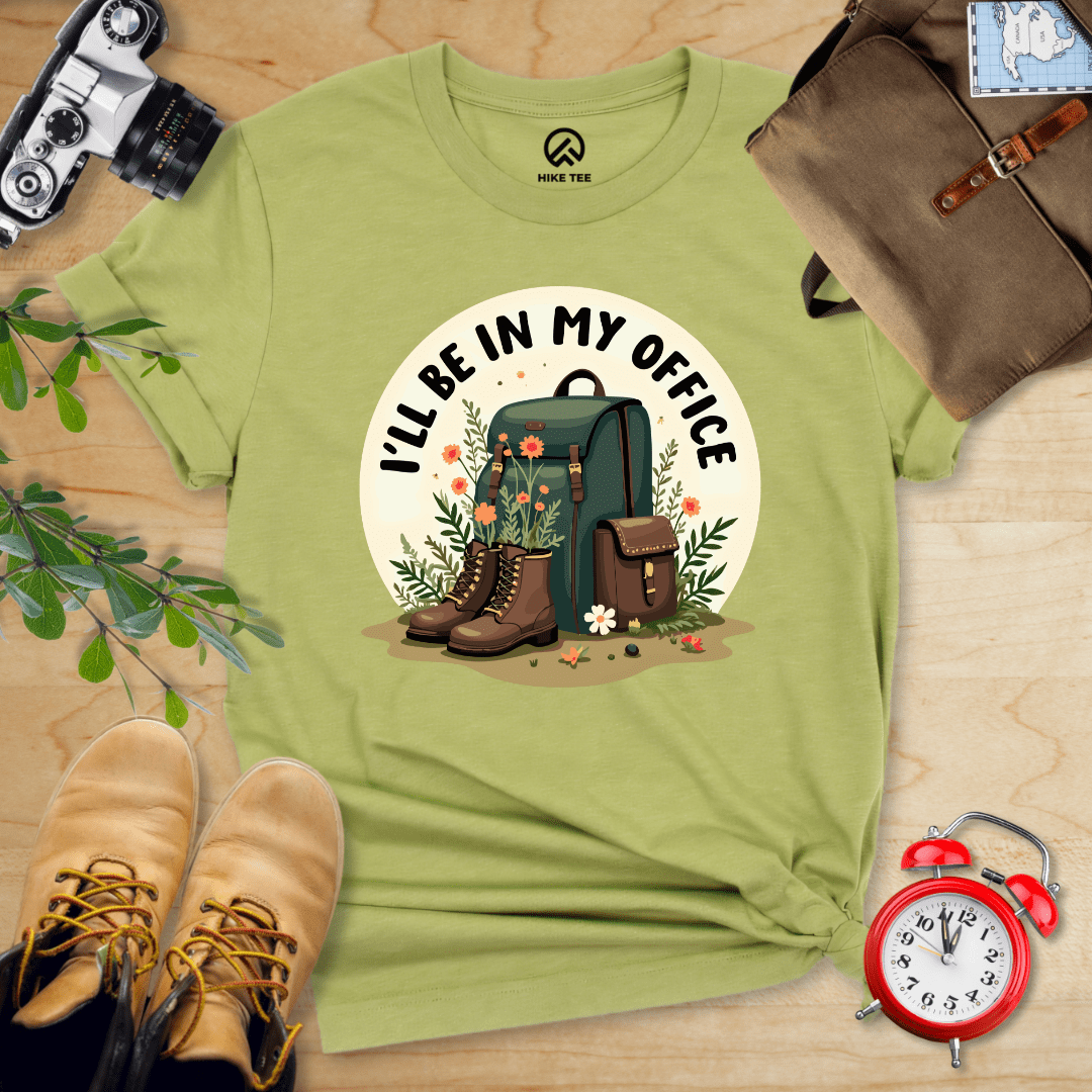 Hike Tee T-Shirt Heather Green / S I'll Be In My Office Hiking Shirt