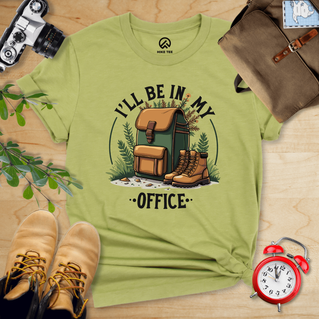 Hike Tee T-Shirt Heather Green / S I'll Be In My Office Hiking Shirt