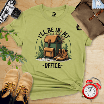 Hike Tee T-Shirt Heather Green / S I'll Be In My Office Hiking Shirt