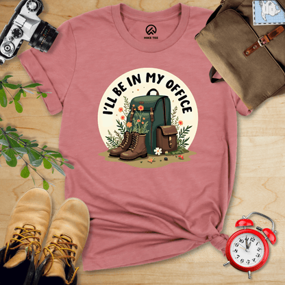 Hike Tee T-Shirt Heather Mauve / S I'll Be In My Office Hiking Shirt