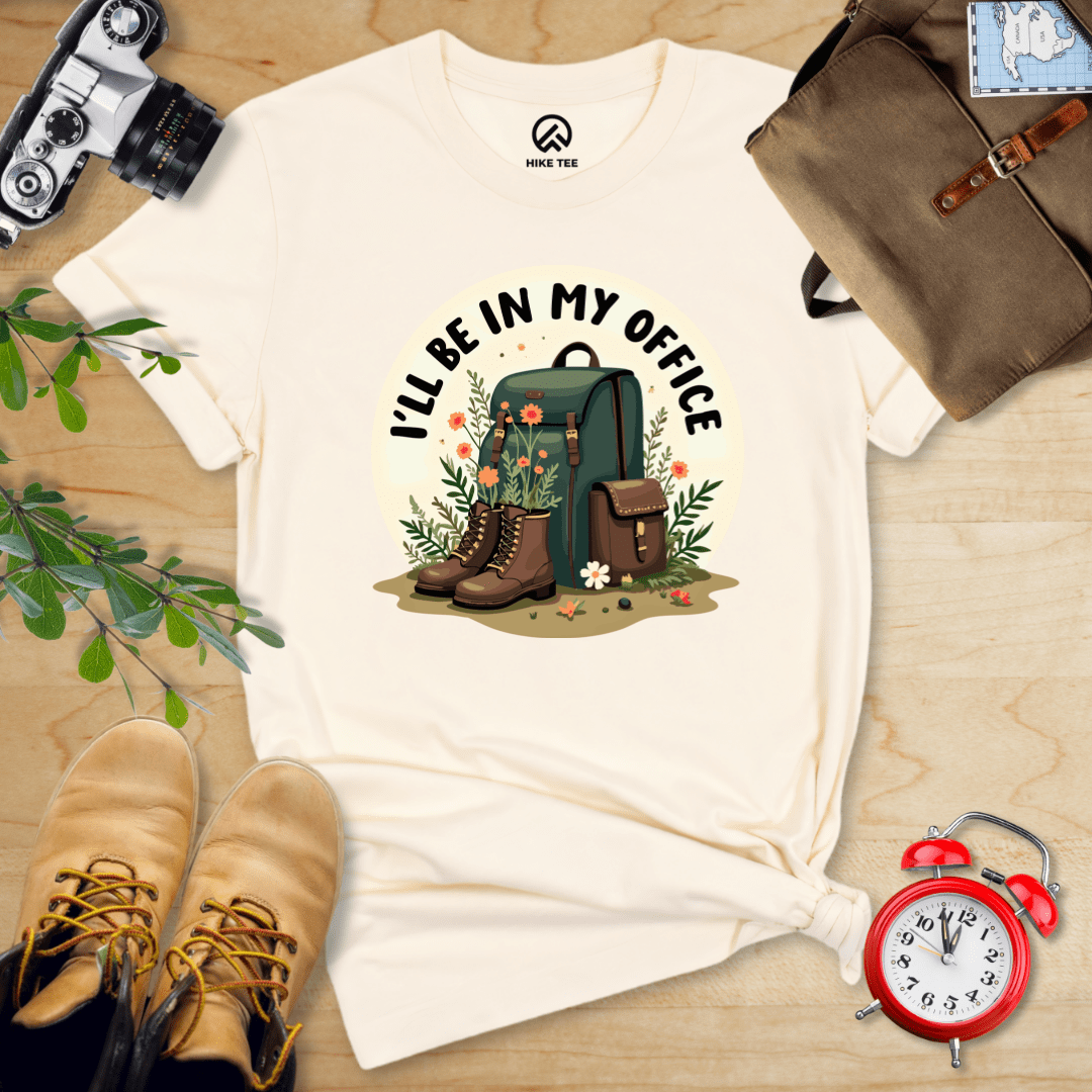 Hike Tee T-Shirt Natural / S I'll Be In My Office Hiking Shirt