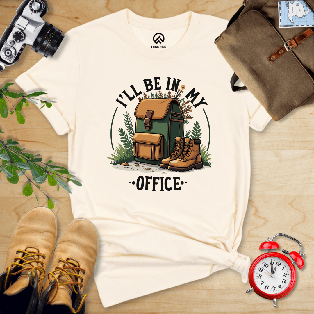 Hike Tee T-Shirt Natural / S I'll Be In My Office Hiking Shirt