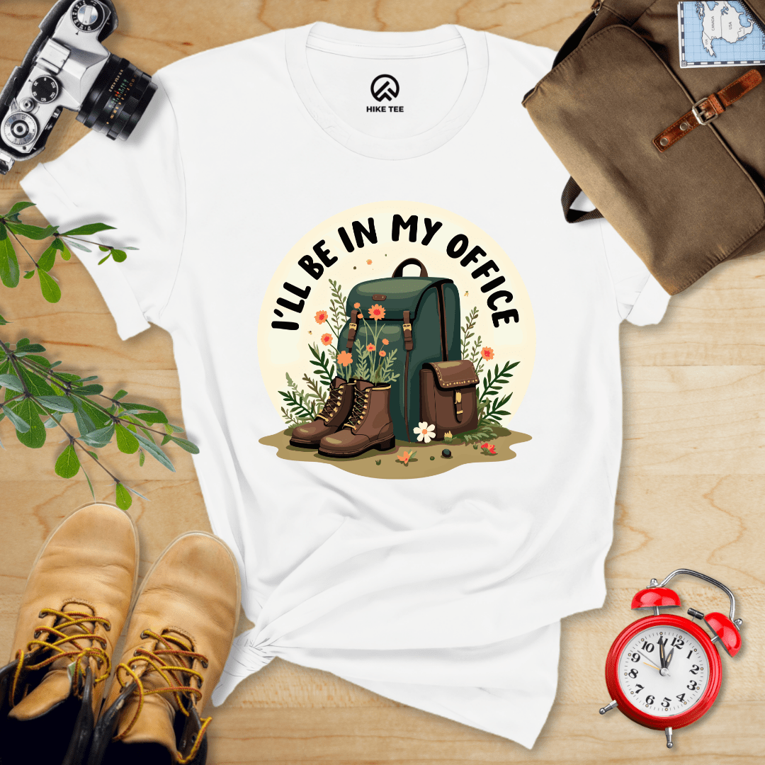 Hike Tee T-Shirt White / S I'll Be In My Office Hiking Shirt