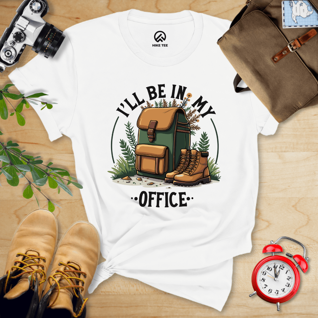 Hike Tee T-Shirt White / S I'll Be In My Office Hiking Shirt