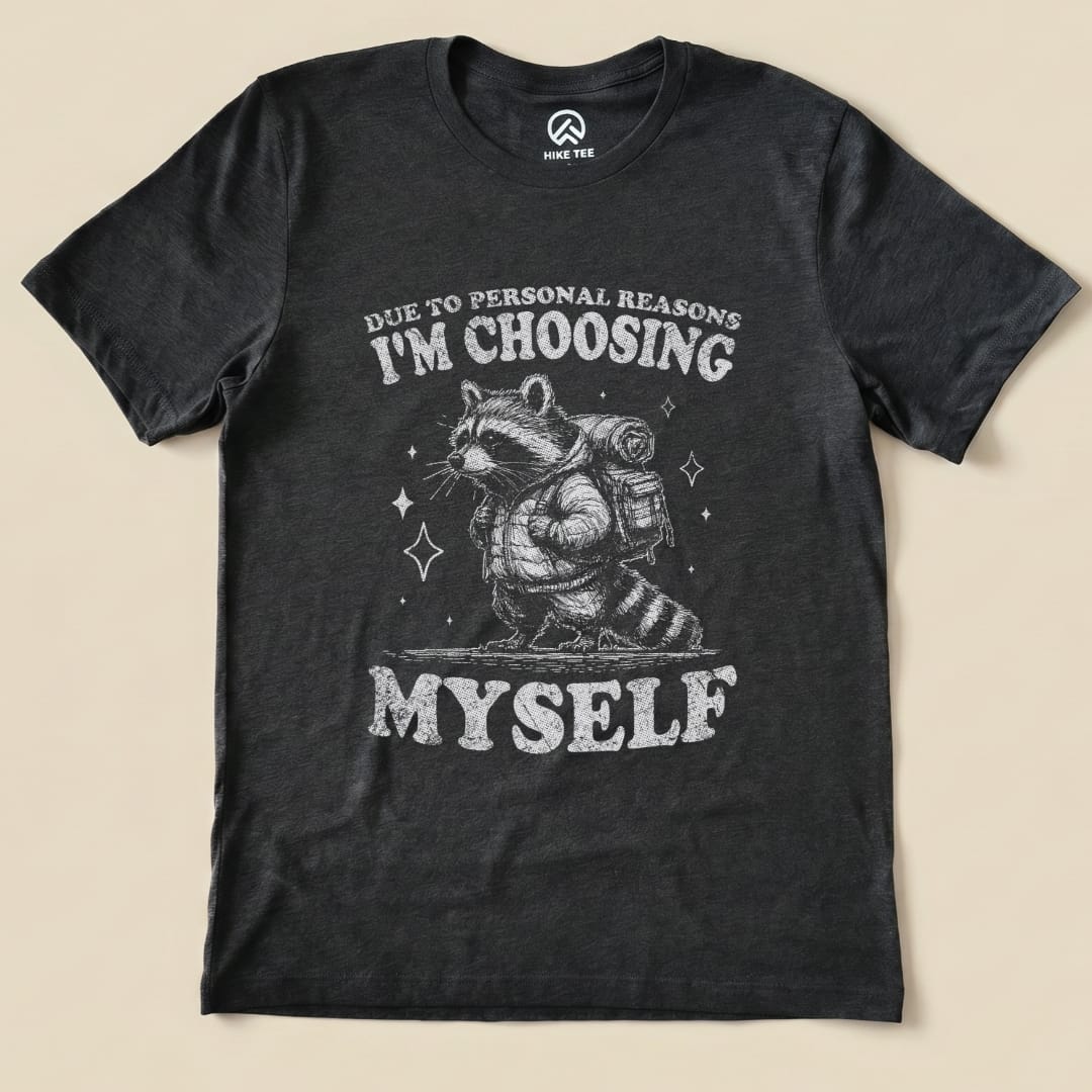 I'm Choosing Myself Shirt Hike Tee T-Shirt Dark Grey Heather / S
