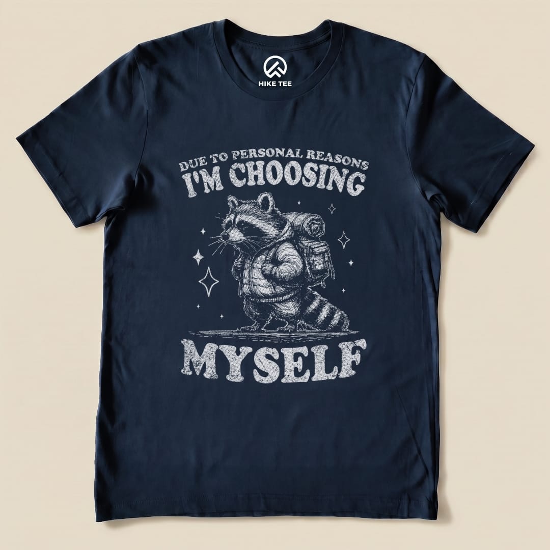 I'm Choosing Myself Shirt Hike Tee T-Shirt Navy / S