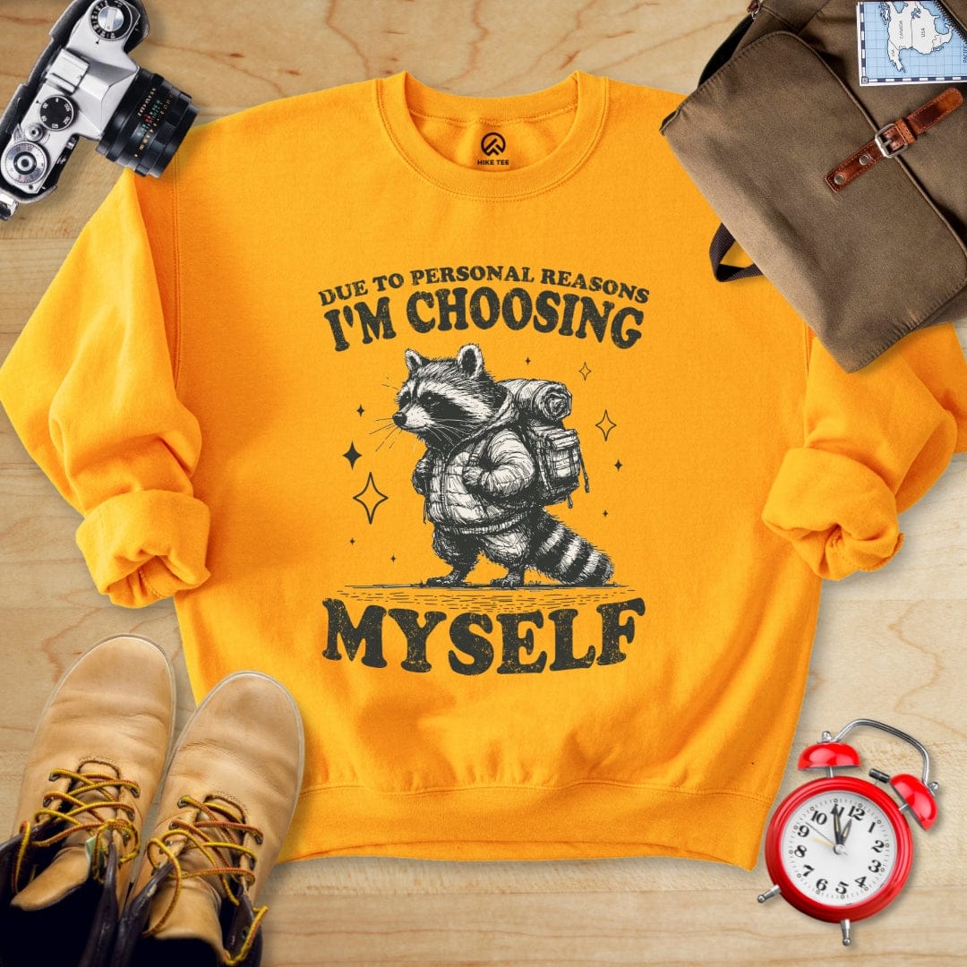 Printify Sweatshirt Gold / S I'm Choosing Myself Sweatshirt