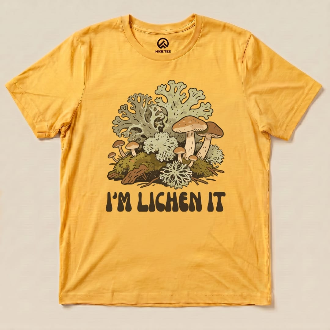 Hike Tee T-Shirt Gold / S I'm Lichen It Shirt
