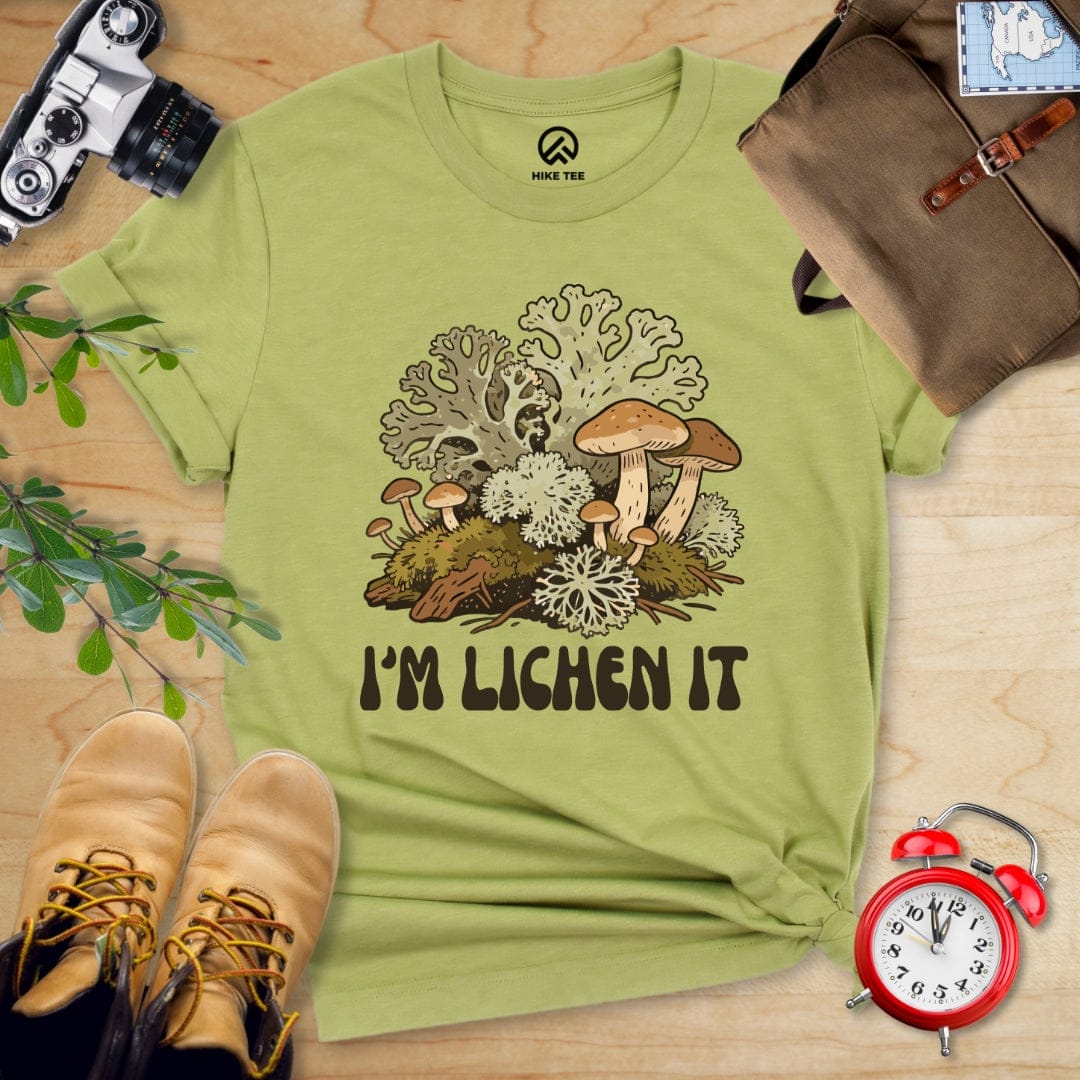 Hike Tee T-Shirt Heather Green / S I'm Lichen It Shirt