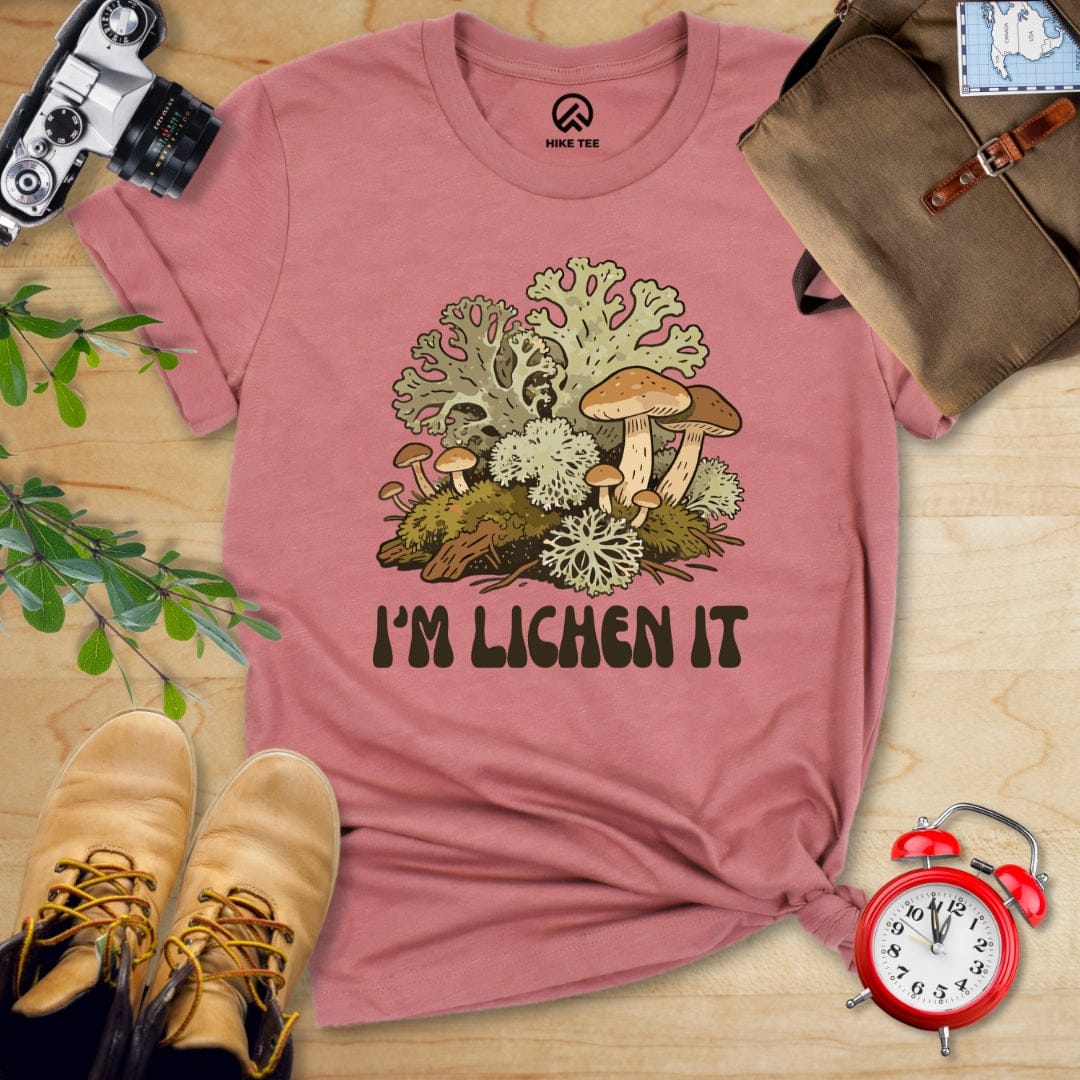 Hike Tee T-Shirt Heather Mauve / S I'm Lichen It Shirt