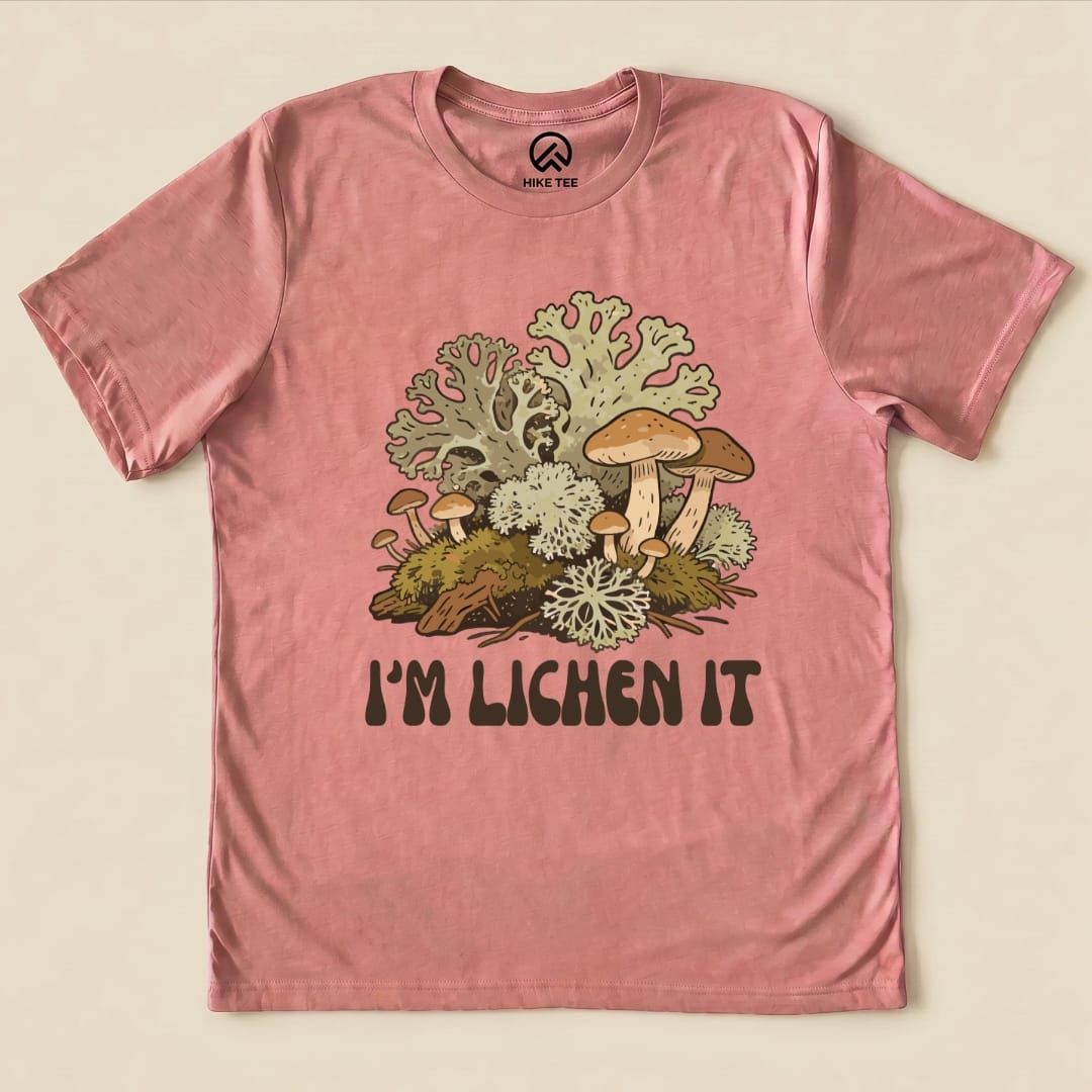 Hike Tee T-Shirt Heather Mauve / S I'm Lichen It Shirt