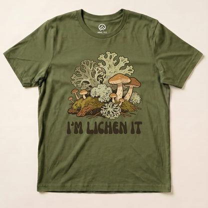 Hike Tee T-Shirt Military Green / S I'm Lichen It Shirt