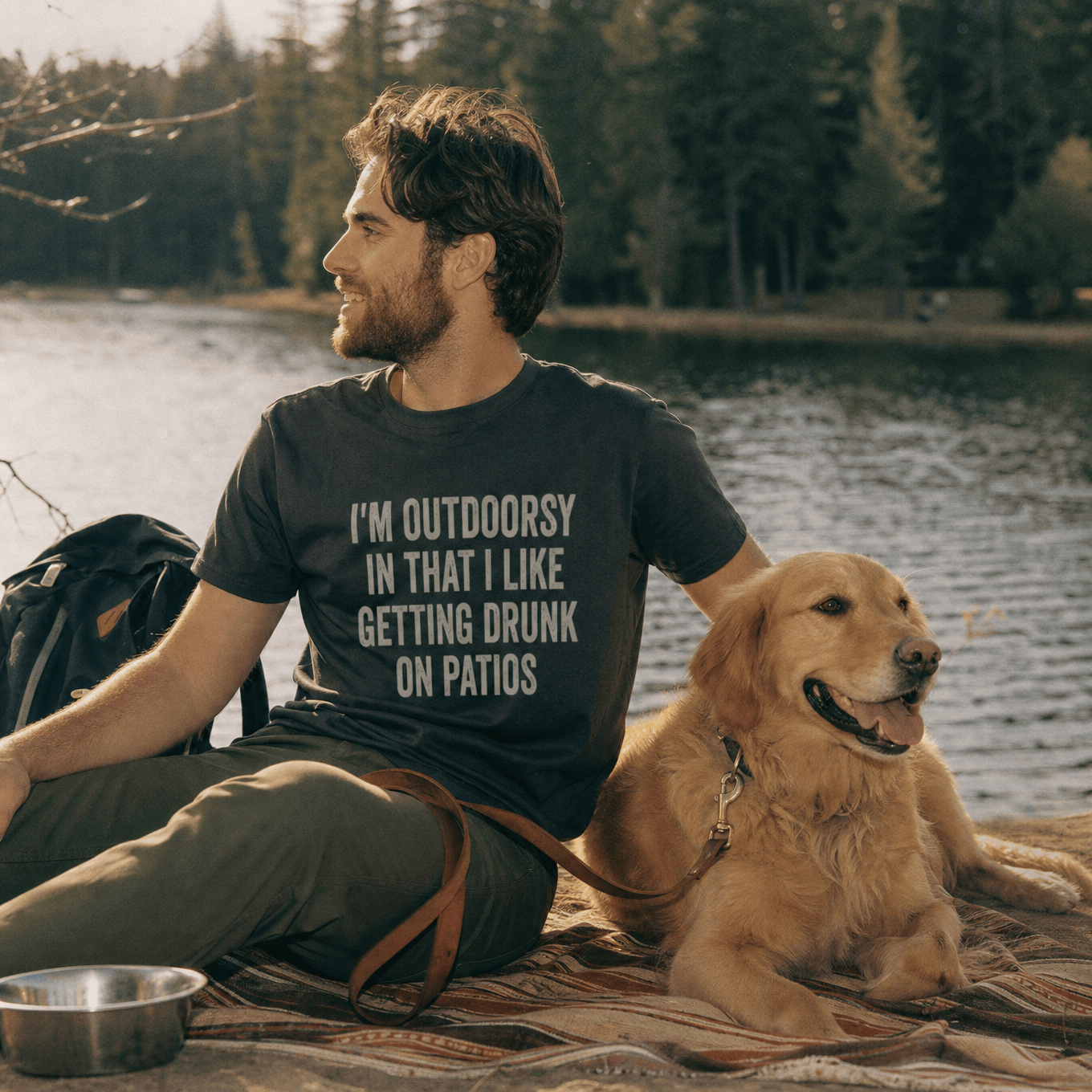 I'm Outdoorsy On Patios Shirt Hike Tee T-Shirt