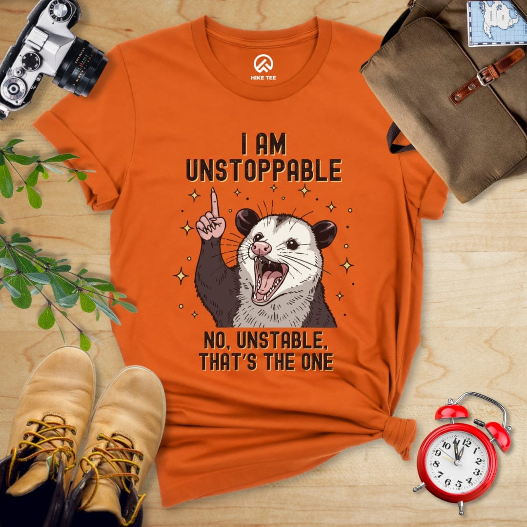 Hike Tee T-Shirt Autumn / S I'm Unstoppable Possum Shirt