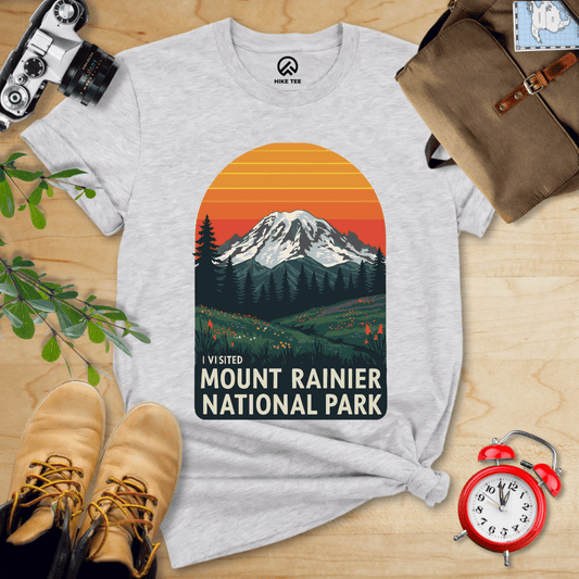 Hike Tee T-Shirt Athletic Heather / S I visited Mount Rainier Shirt