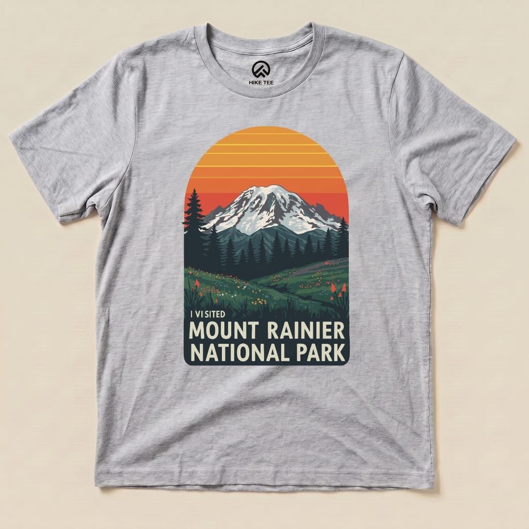 Hike Tee T-Shirt Athletic Heather / S I visited Mount Rainier Shirt