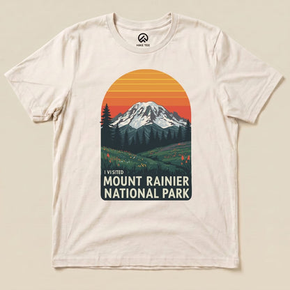 Hike Tee T-Shirt Natural / S I visited Mount Rainier Shirt
