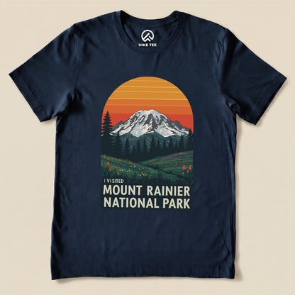 Hike Tee T-Shirt Navy / S I visited Mount Rainier Shirt