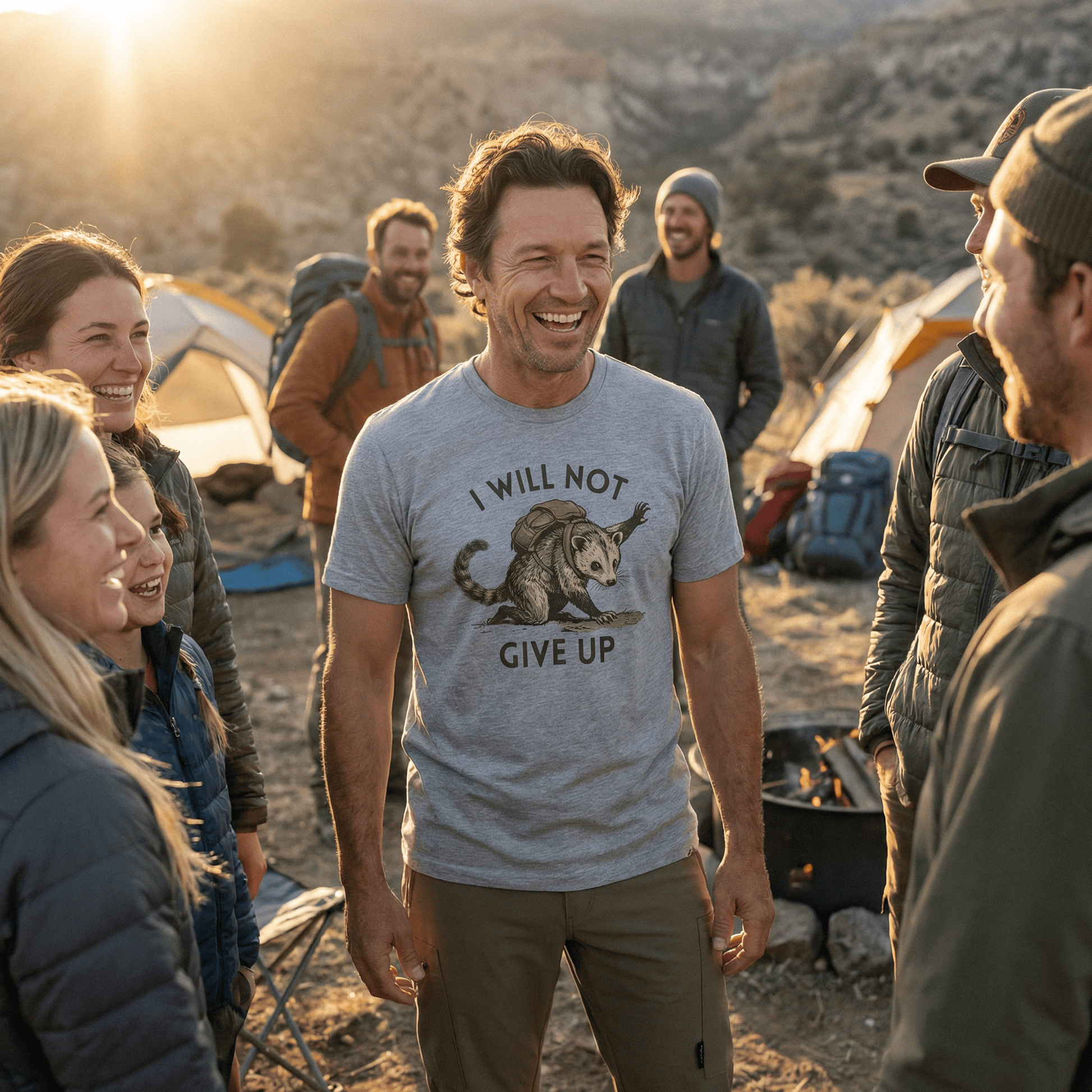 Hike Tee T-Shirt I Will Not Possum Shirt