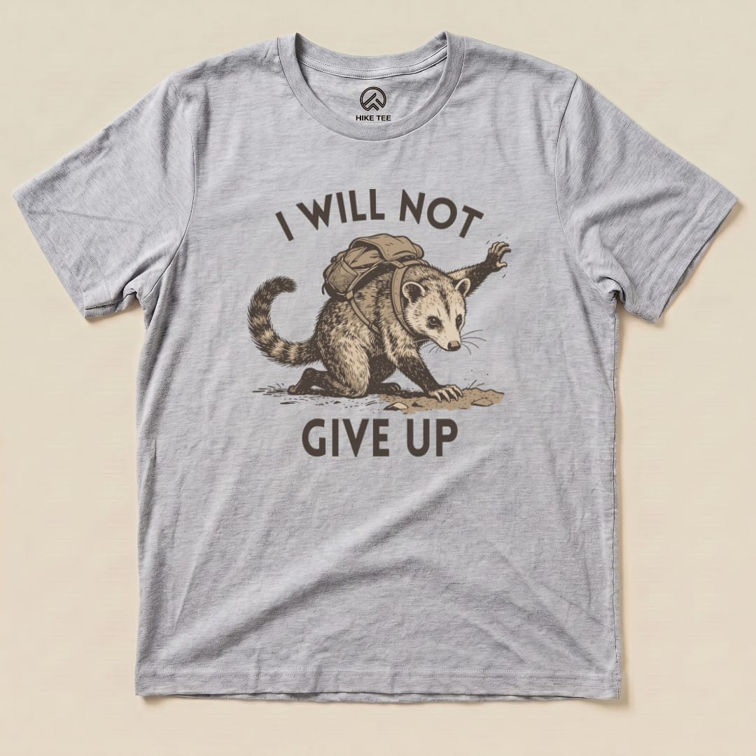 Hike Tee T-Shirt Athletic Heather / S I Will Not Possum Shirt