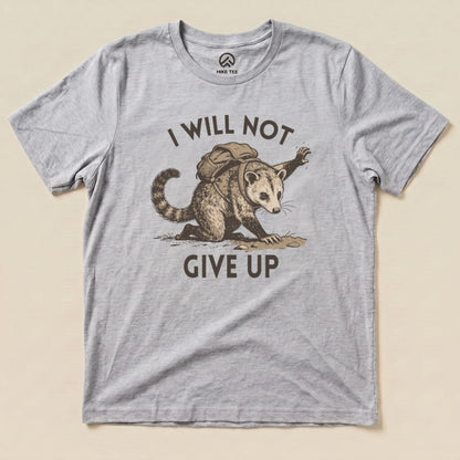 Hike Tee T-Shirt Athletic Heather / S I Will Not Possum Shirt