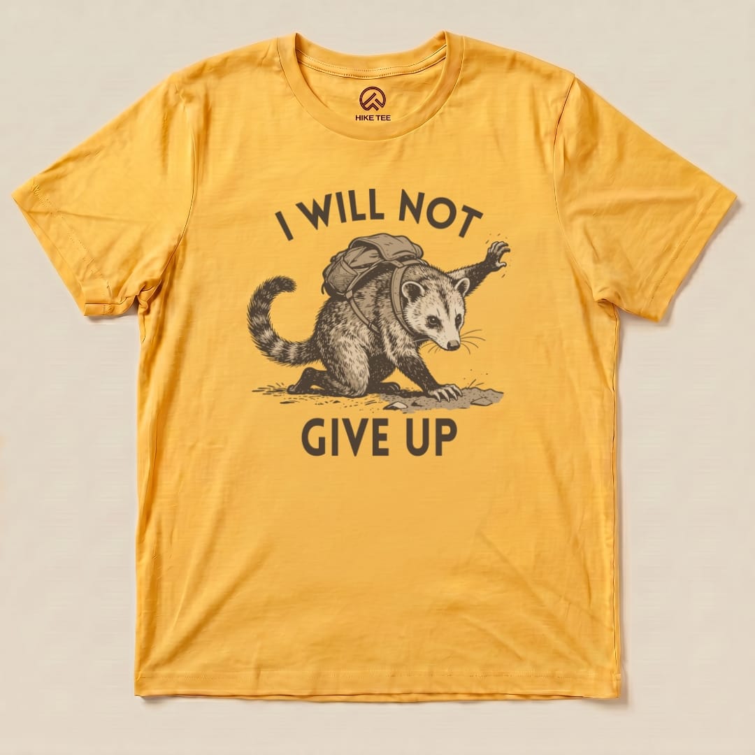 Hike Tee T-Shirt Gold / S I Will Not Possum Shirt