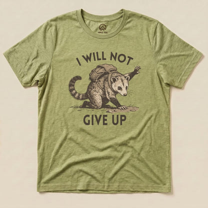 Hike Tee T-Shirt Heather Green / S I Will Not Possum Shirt