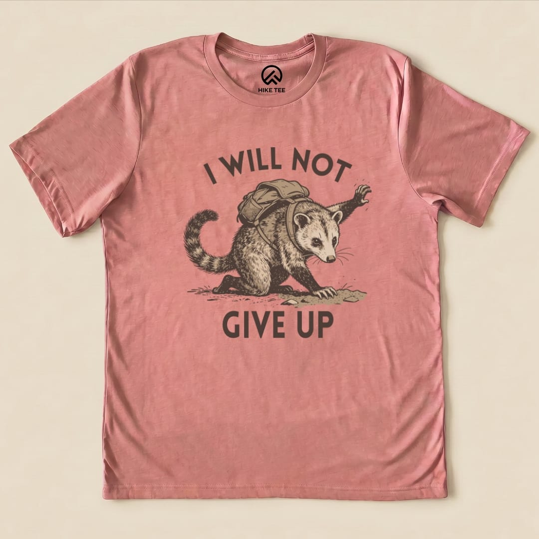 Hike Tee T-Shirt Heather Mauve / S I Will Not Possum Shirt